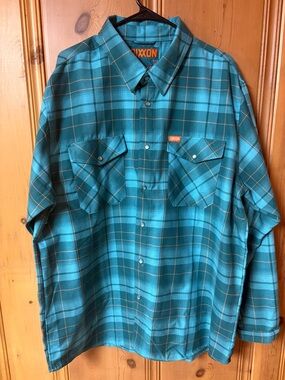 DIXXON Teal Plaid Button-Down Shirt